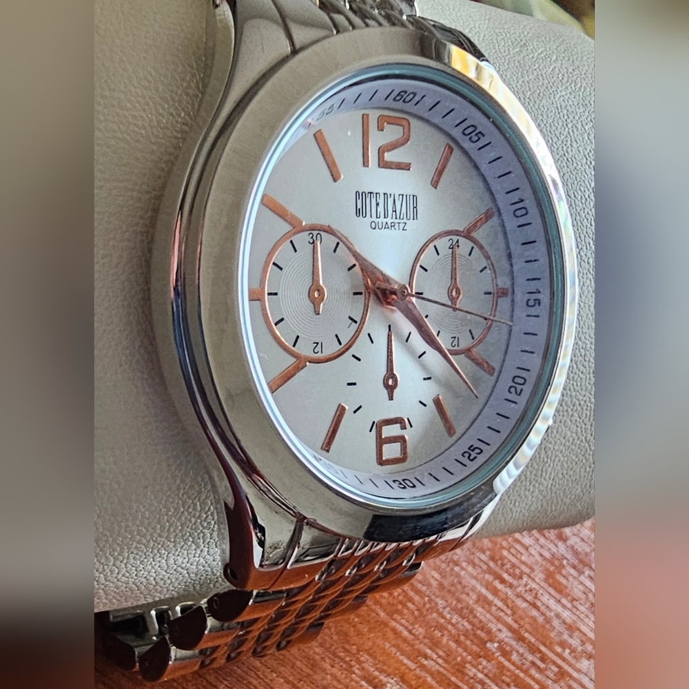 COTE D'AZUR MEN'S QUARTZ WATCH WORKS